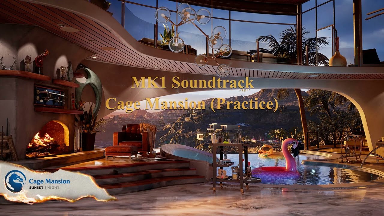 Mortal Kombat 1 Soundtrack - Practice Mode Cage Mansion