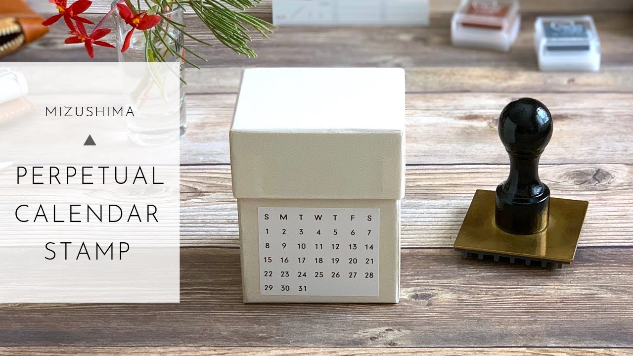 Mizushima Perpetual Calendar Stamp