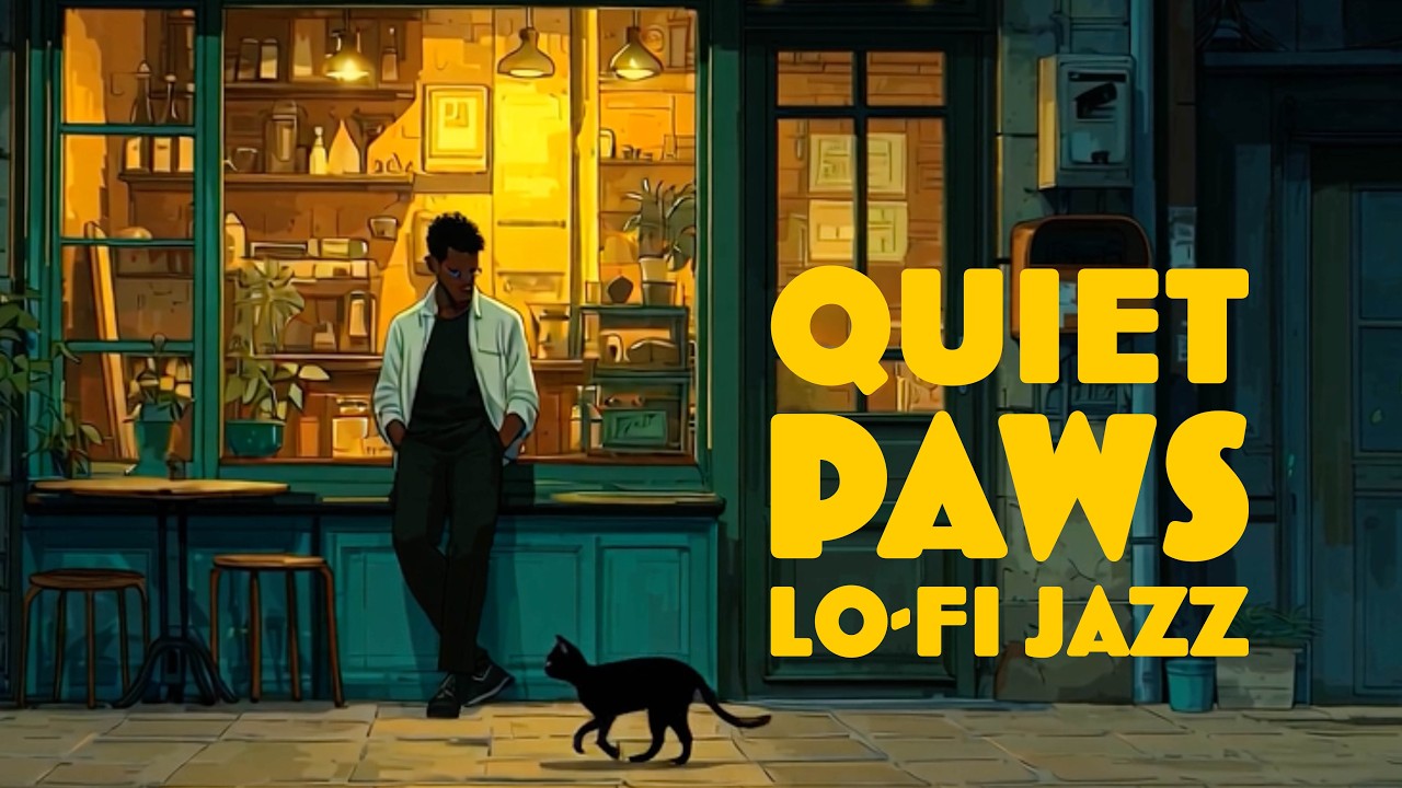 Quiet Paws Jazz 🐈‍⬛ | 1 Hour of Mellow Jazz Lofi for Quiet Evenings