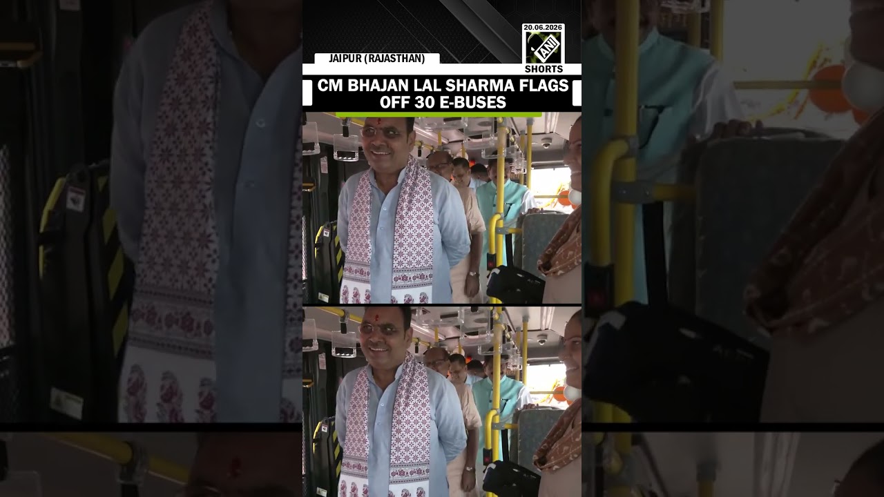 Rajasthan Chief Minister Bhajan Lal Sharma flags off 30 E-Buses from Amar Jawan Jyoti