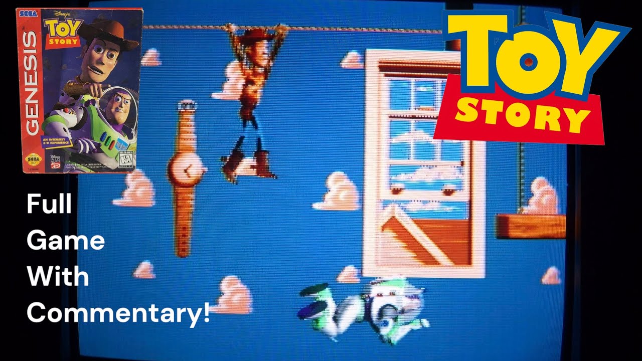 Toy Story Sega Genesis Full Game With Commentary! Retro Disney Video Game Let's Play!