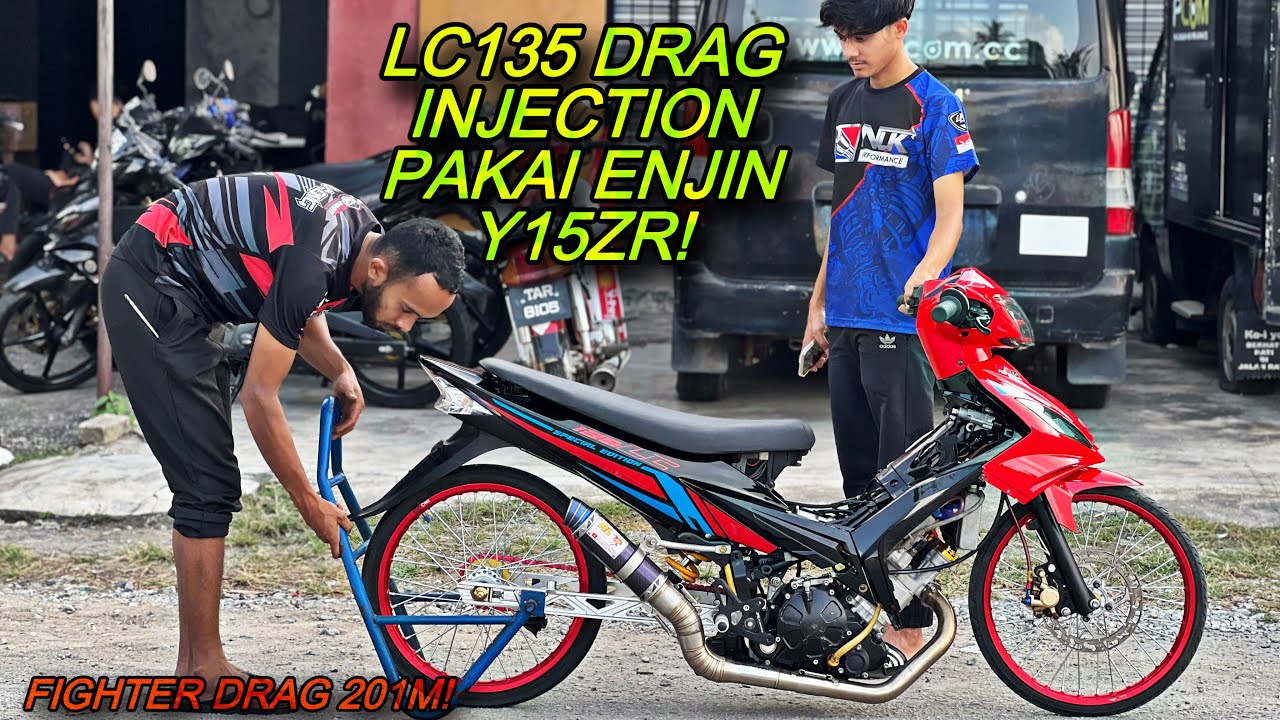 LC135 V1 DRAG PAKAI ENJIN Y15ZR + INJECTION | LC135 V1 VIRAL BY MA PERFORMANCE(AMIRUL AIMAN)