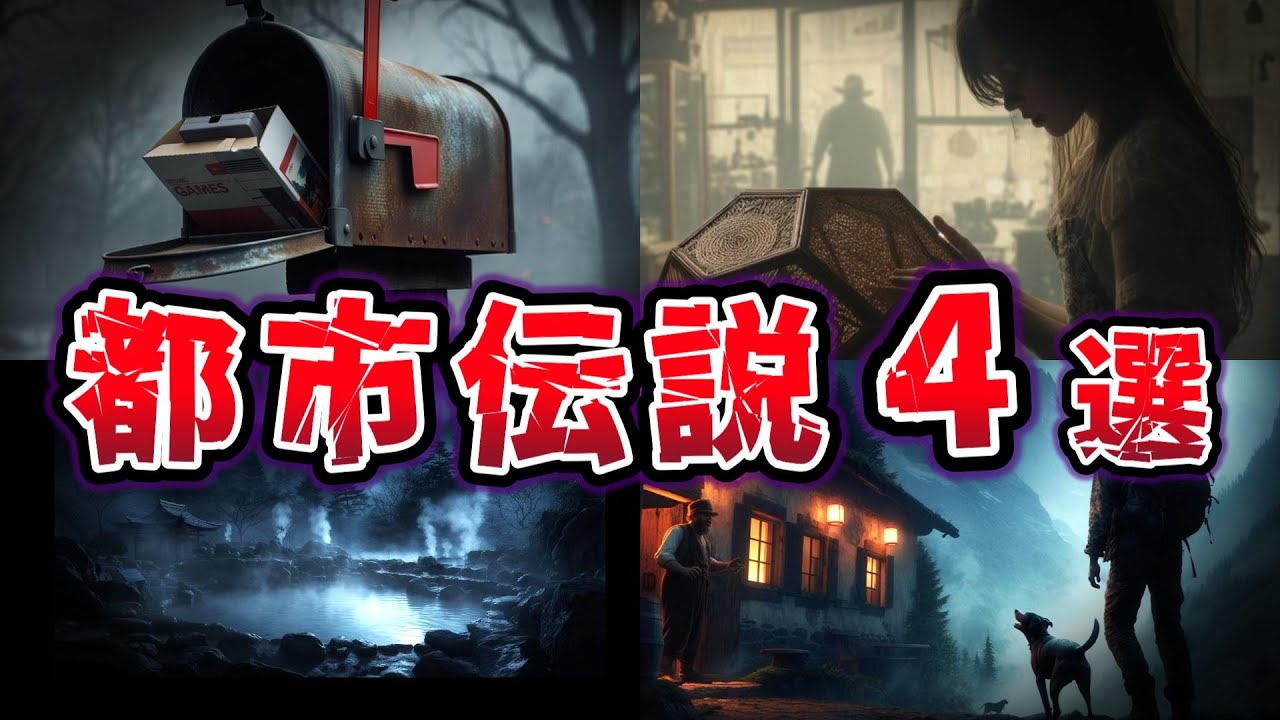 【ゆっくり解説】背筋がゾッとする!! 知ってはいけない 人々を震撼させた恐怖の都市伝説４選