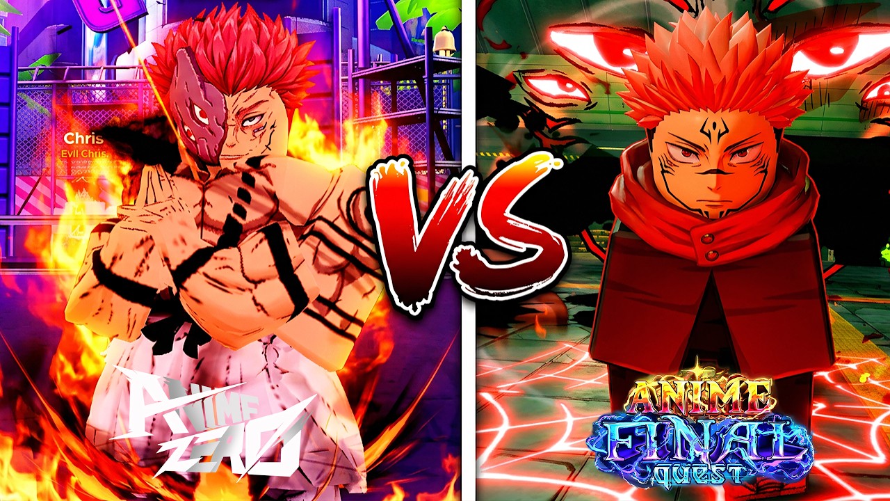 SUKUNA SHOWCASE | ANIME ZERO VS ANIME FINAL QUEST