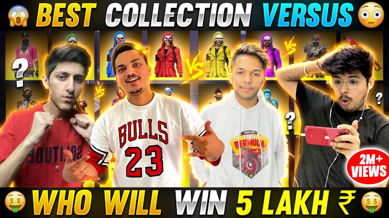 Lokesh Gamer & As Gaming VS Jash &  Ritik 😱 Richest Collection Versus Battle For ₹5 Lakh -freefire