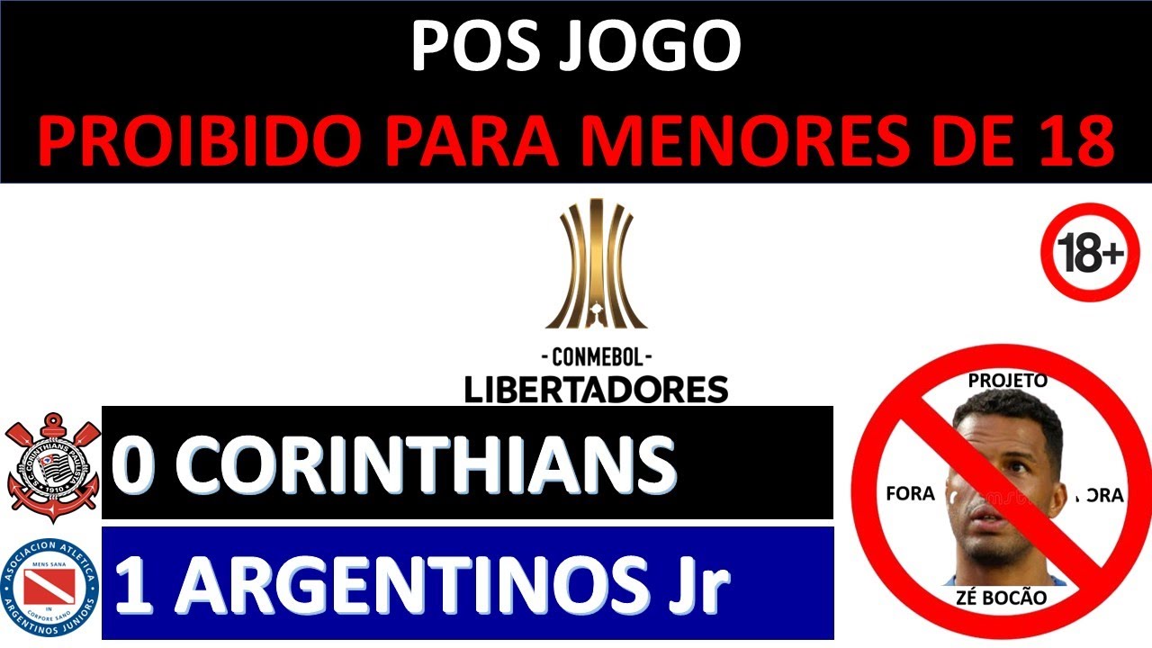 Pos Jogo Corinthians 0 x 1 Argentinos Jr - Timão perde em casa e se complica na Libertadores