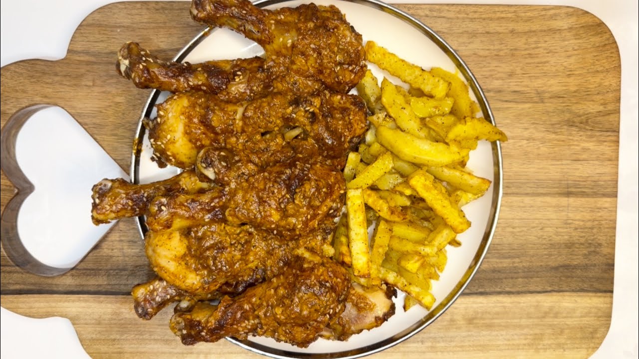 Chicken legs in the oven - the whole secret in the marinate! Juicy, rosy and very tasty