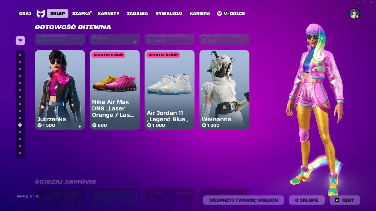 SKLEP FORTNITE 5.02.2026 *JUTRZENKA, BIODERKA W RUCH!, PAN MINOTAUR, PEWNY STRZAŁ, METALOUSTY*