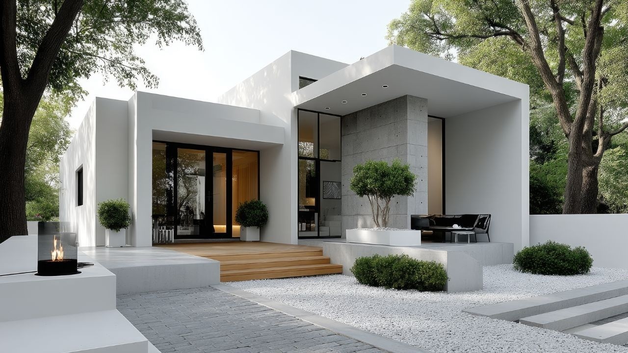 A Calm Modern Sanctuary | Minimalist Architecture with Warm Wood and Open Spaces