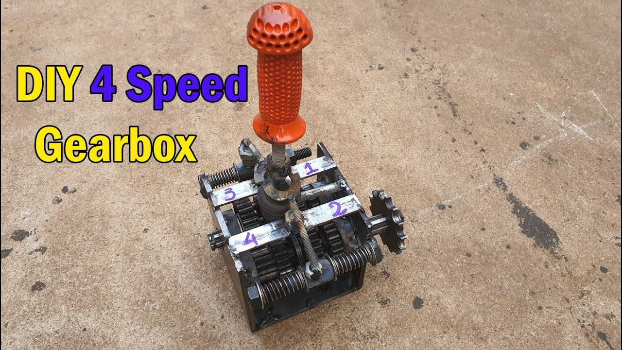 DIY 4 Speed Gearbox- Very easy. (Project for Gokart, ATV, Road Buggy...)