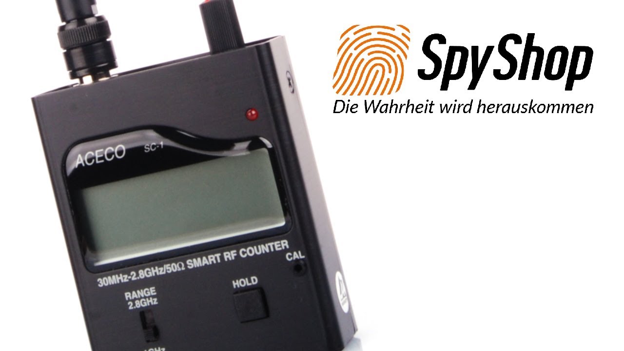Detektor f&uuml;r analoge/digitale Abh&ouml;rger&auml;te und Handys Aceco SC-1 | www.spyshop.berlin