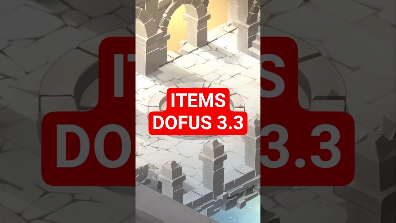 Les ITEMS CHEAT de DOFUS 3.3