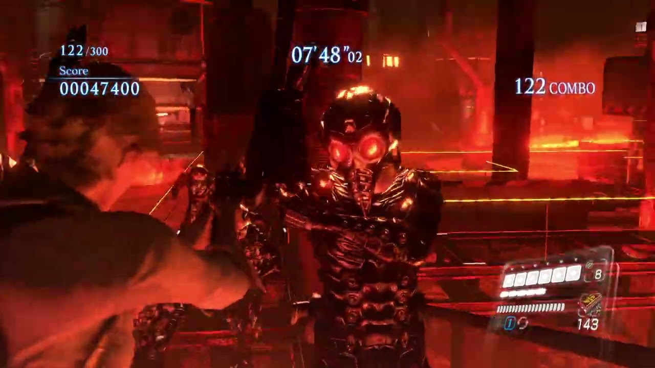 [바이오하자드 6]머서너리즈 노 머시에서 살아남기(22)-마그마 제어실 동력로 (Liquid Fire)-1