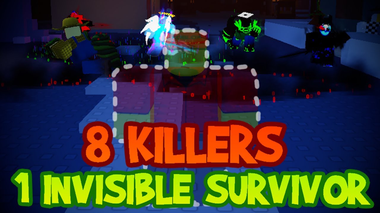 8 KILLERS vs 1 INVISIBLE SURVIVOR (Forsaken Roblox)