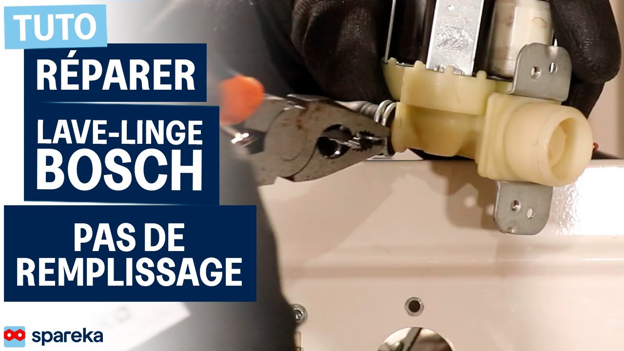 Comment réparer une machine à laver BOSCH qui ne se remplit plus en eau