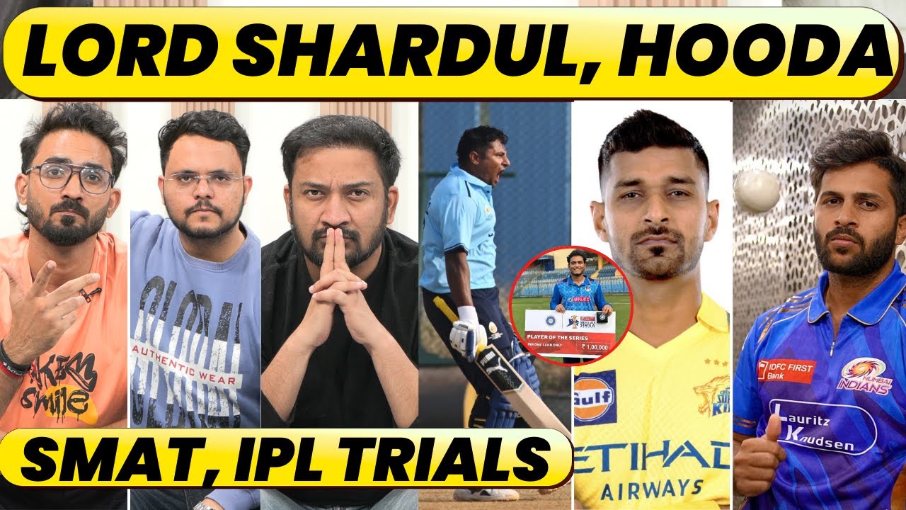 🔴SMAT ROUND UP: SHARDUL 5-FOR, SARFARAZ & KARAN LAL CENTURY, HOODA 90, SHAW ISHAN ON FIRE. IPL CALL
