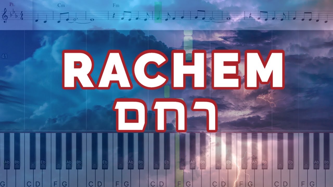 How to play RACHEM | רחם | Easy piano tutorial | By Yaakov Shwekey