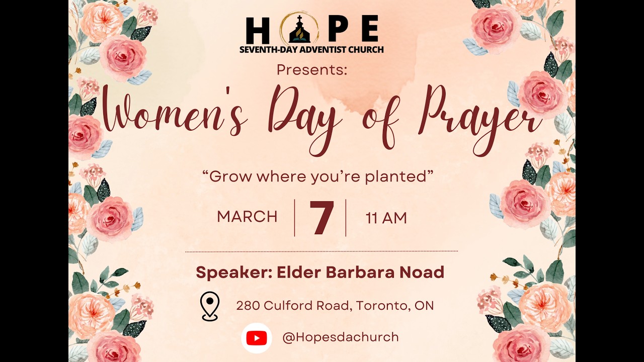 Sabbath, Mar 7, 2026 | Elder Barbara Noad | Grow Where You're Planted