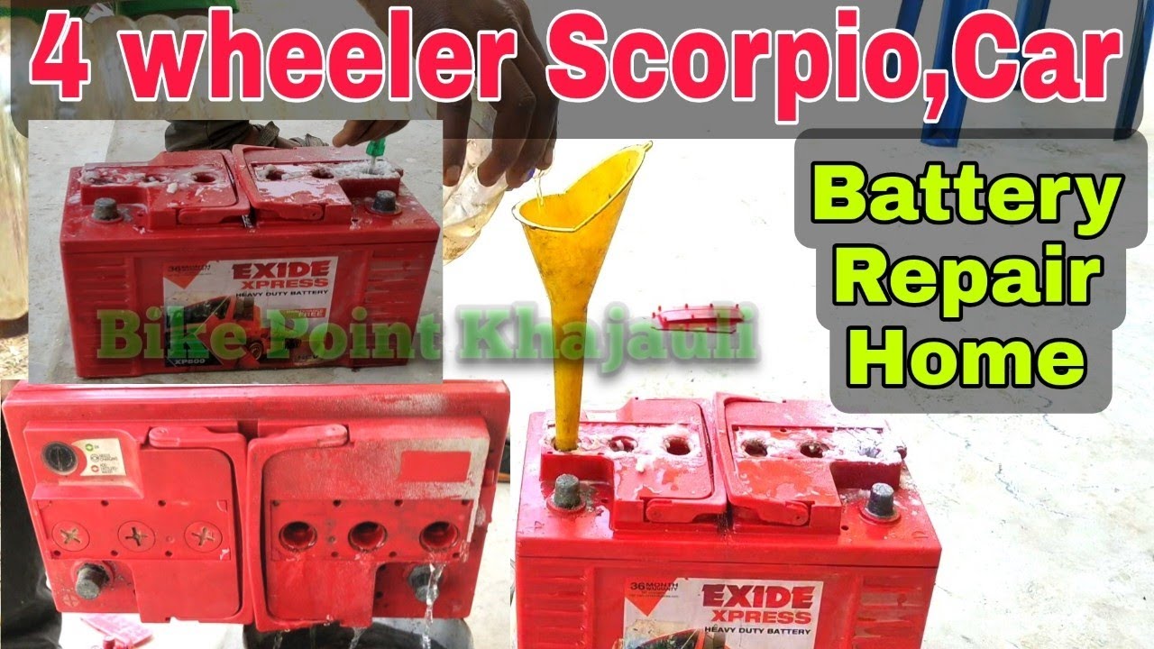 12v car battery repair, scorpio battery problem, car 12 volt battery repair