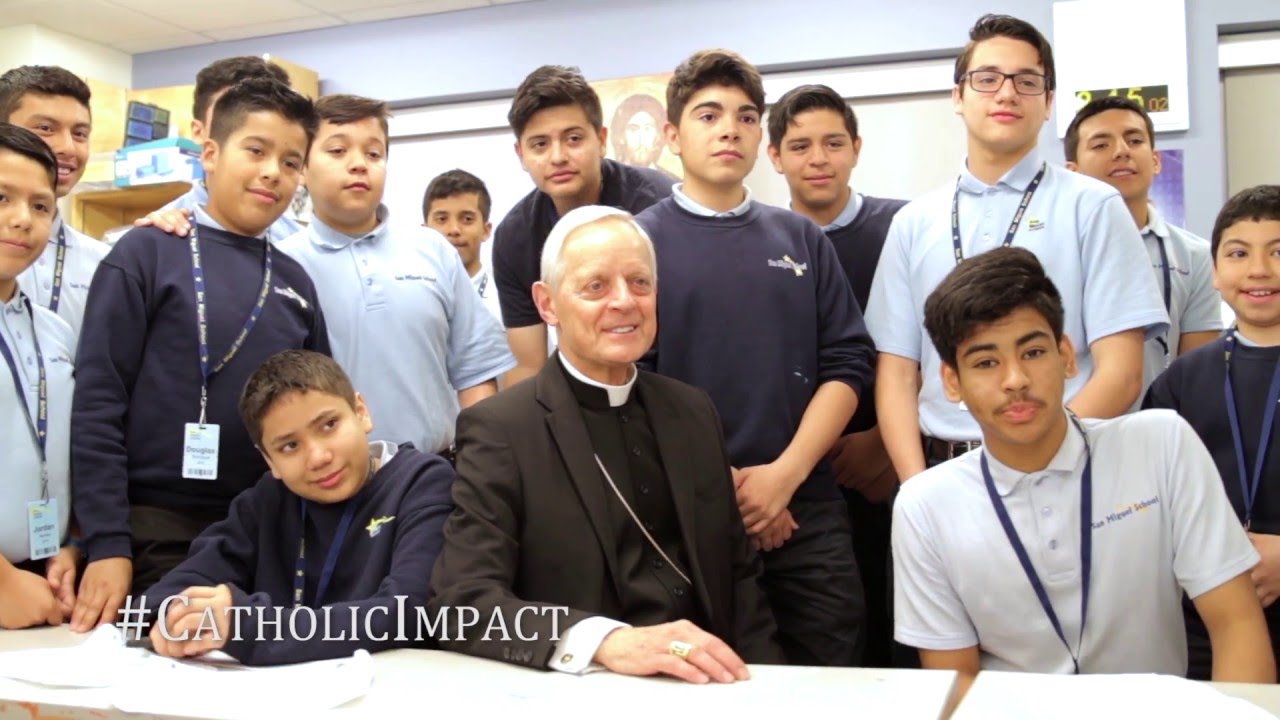 Cardinal Wuerl Visits San Miguel School