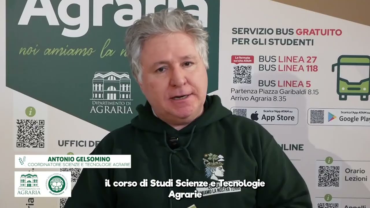 #OrientaAgrariaUniRC  |  Intervista a Antonio Gelsomino