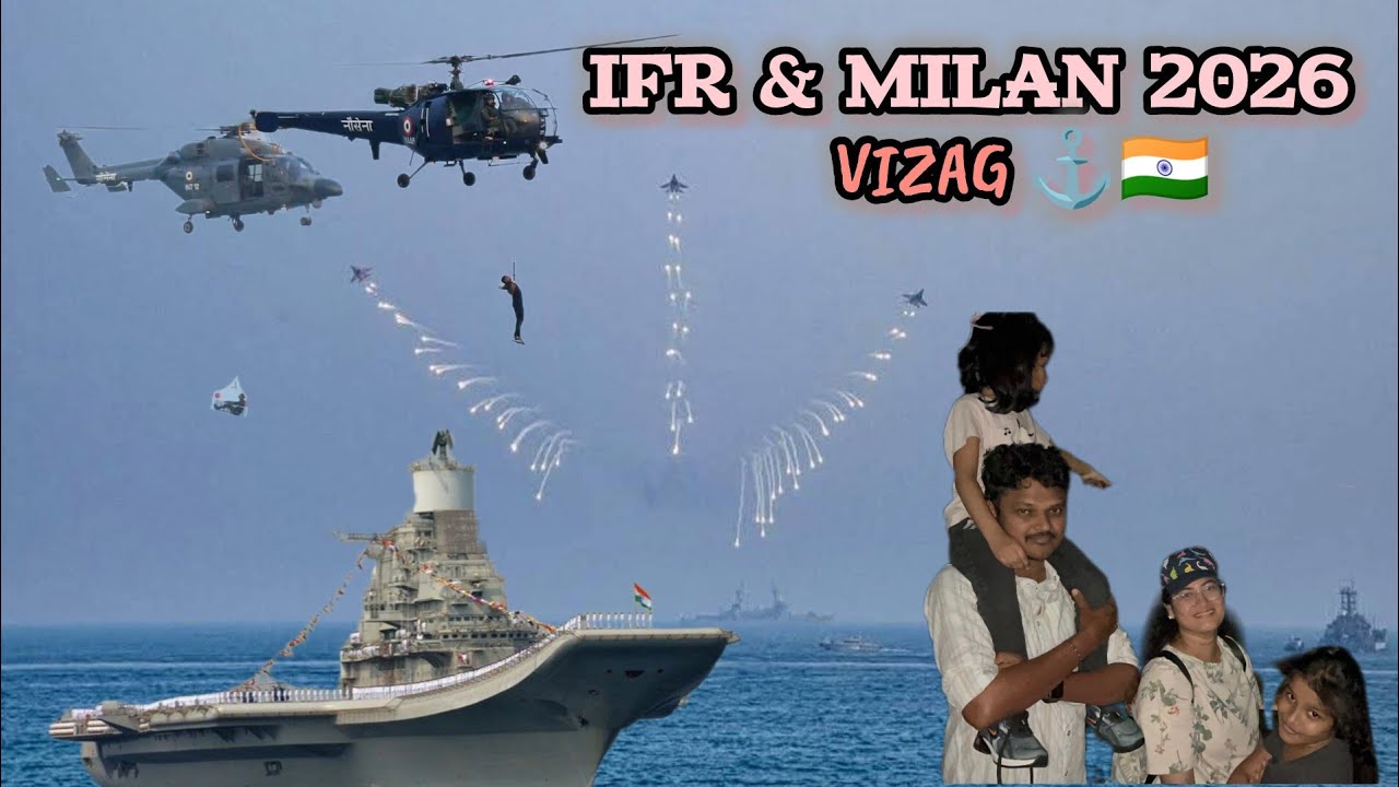Vizag lo world  Biggest Navy event | IFR MILAN 2026 In VIZAG | Indian Navy | Air show  #milan2026
