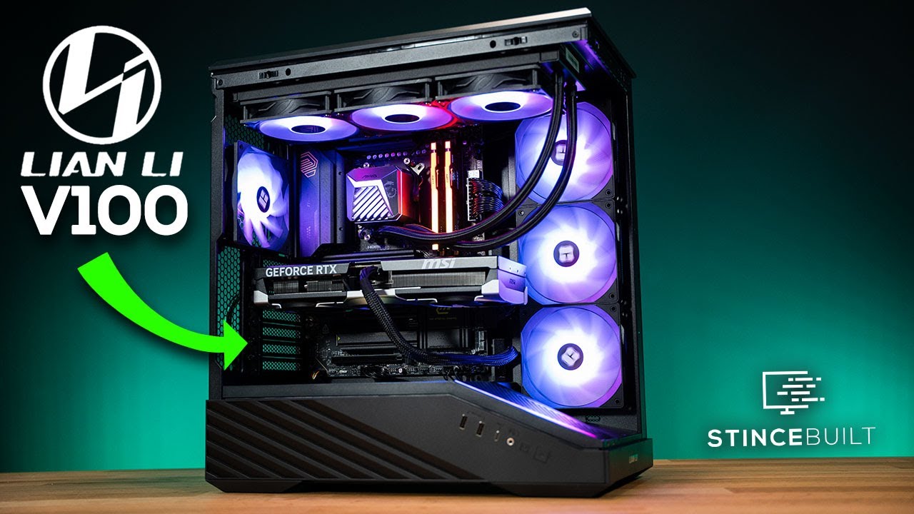 New Lian Li Case Vector V100 ATX Gaming PC Build! 9800X3D + RTX 5070 Ti!