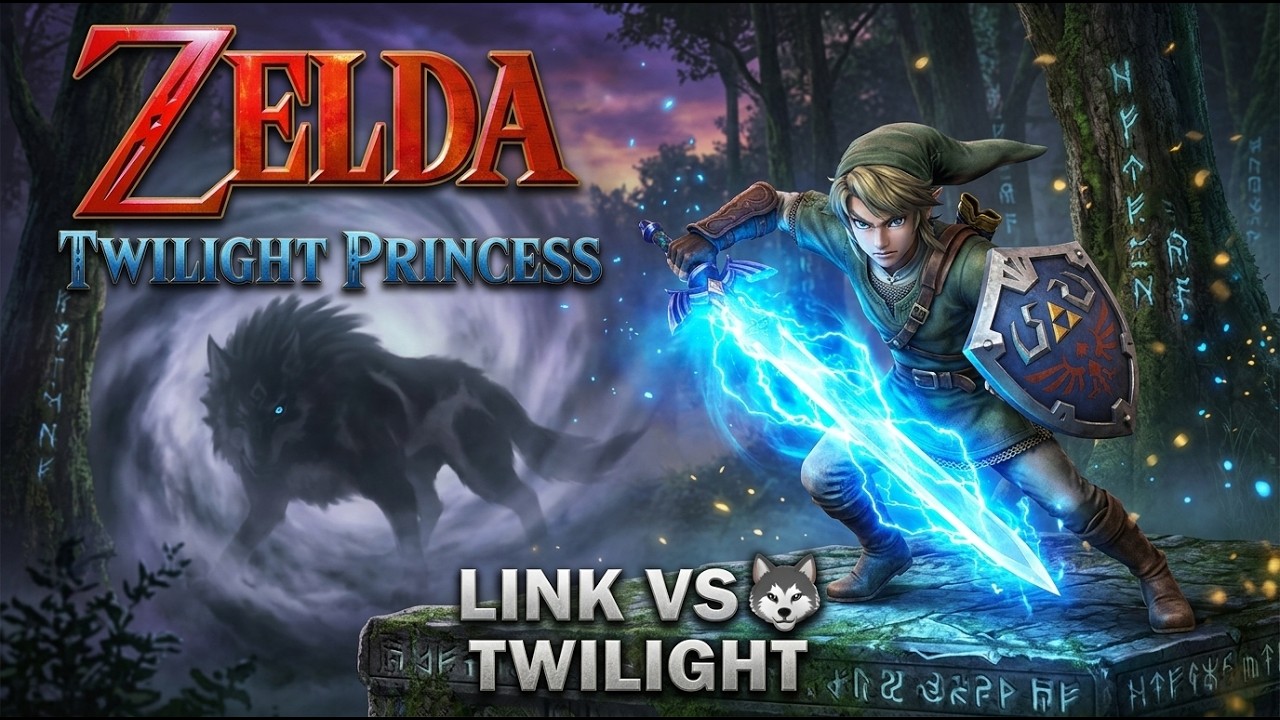 ⚔️ THE LEGEND OF ZELDA TWILIGHT PRINCESS – LINK VS TWILIGHT 🐺 #shorts