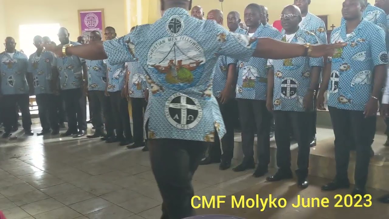 Relly Ebini leading CMF Molyko during their annual come together at PC Muea. June 2023.