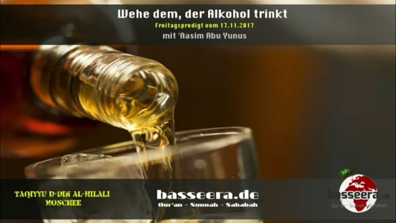 [ISLAM] Einer der besten Vorträge über Drogen & Alkohol