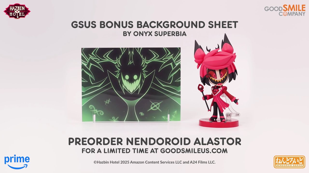 Nendoroid Alastor GSUS Bonus Background Sheet! | Preorder Now! | Good Smile Company