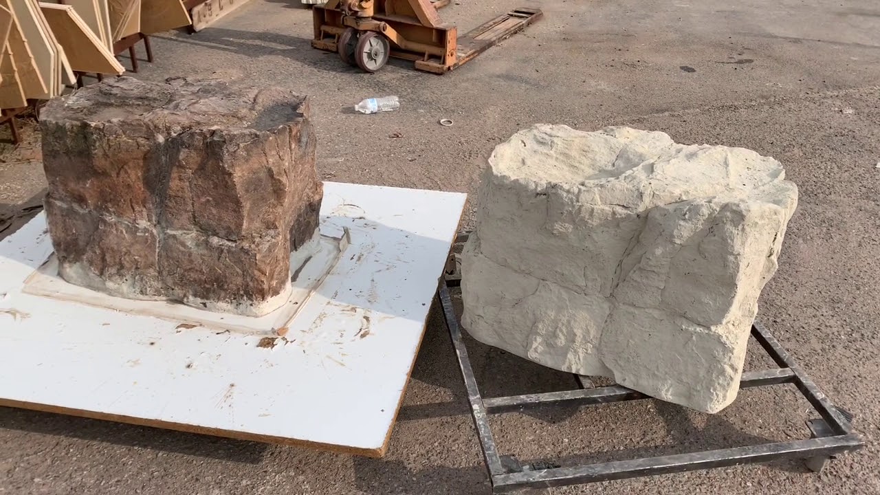 GFRC Artificial Rock Build Product Process