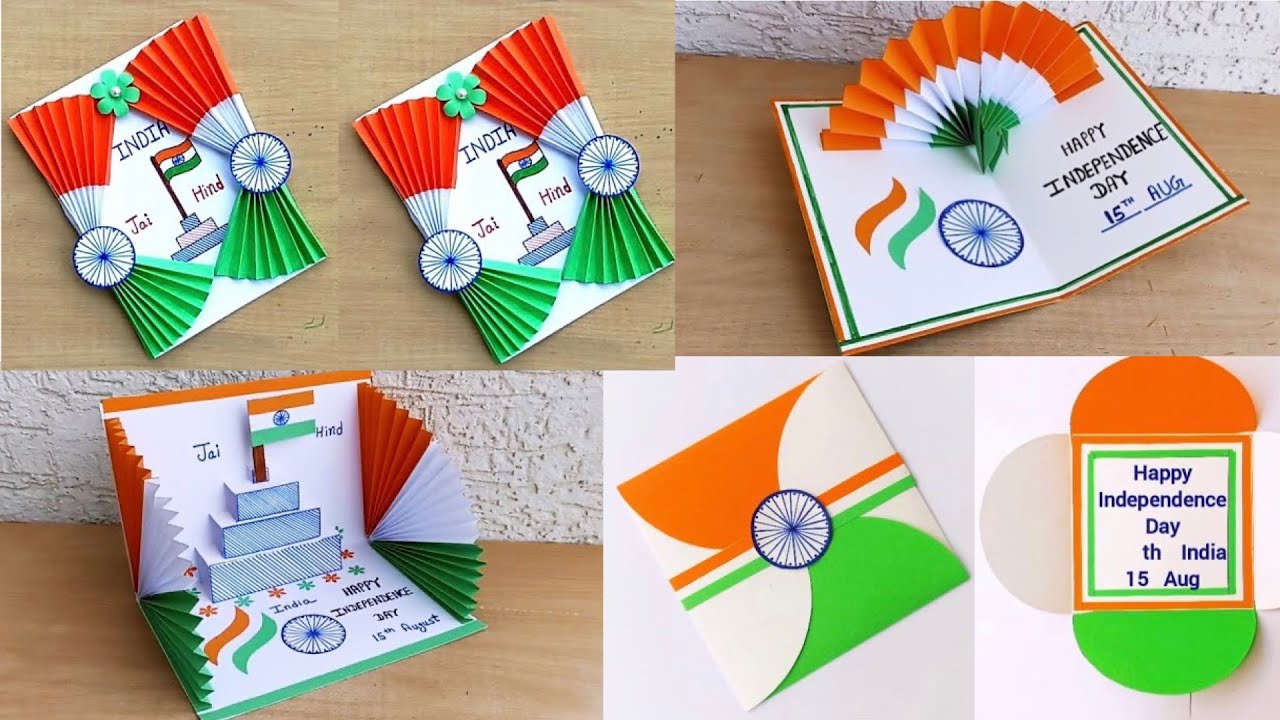 DIY - 4 Handmade Independence Day Card
