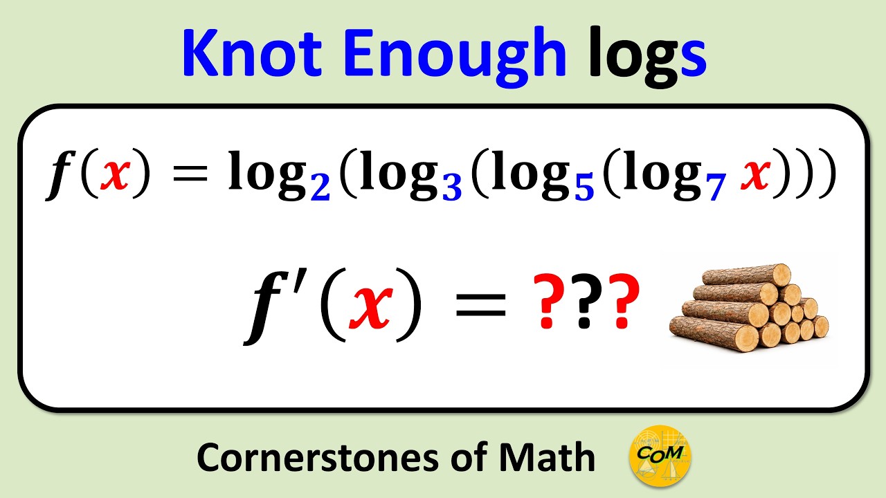 Derivative of log(2,log(3,log(5,log(7,(x)))))
