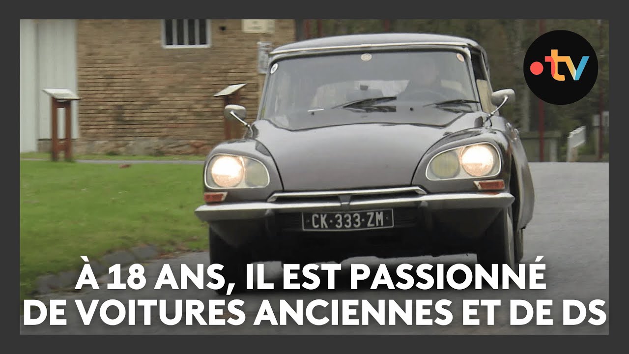 &Agrave; 18 ans, il est passionn&eacute; de voitures anciennes et particuli&egrave;rement les DS