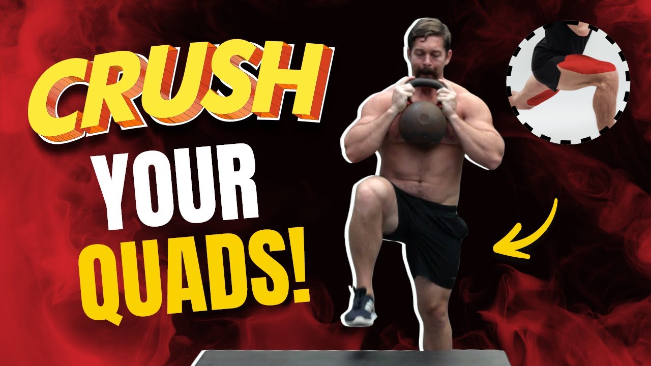 Build MASSIVE & POWERFUL Legs With This Kettlebell Quad Killer! | Coach MANdler