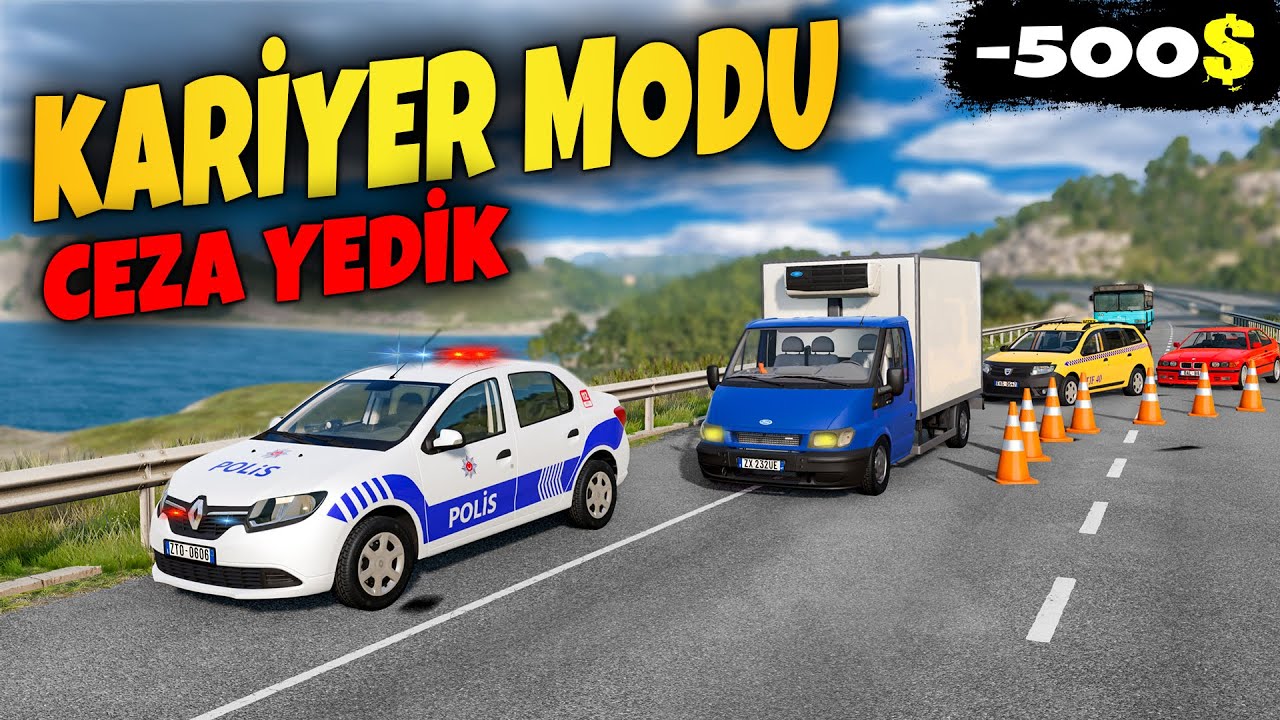 KARGO TAŞIDIK !!! CEZA YEDİK // KARİYER MODU // BeamNG.drive // 2S4B