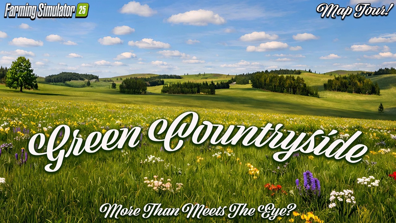 GREEN COUNTRYSIDE (ENDLESS POSSIBILITIES?!) NEW MOD MAP! (TOUR/REVIEW!) Farming Simulator 25