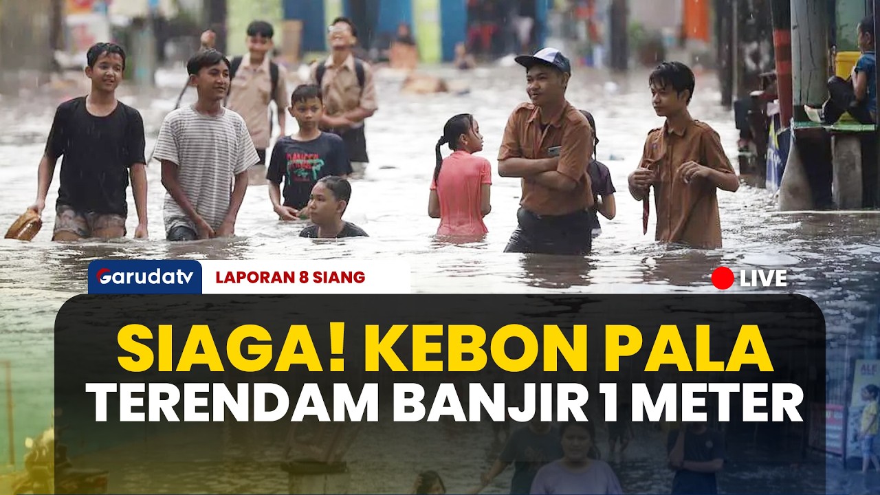 Jakarta Terendam! Banjir Setinggi 1 Meter Rendam Permukiman Kebon Pala Pagi Ini | LAPORAN 8 SIANG
