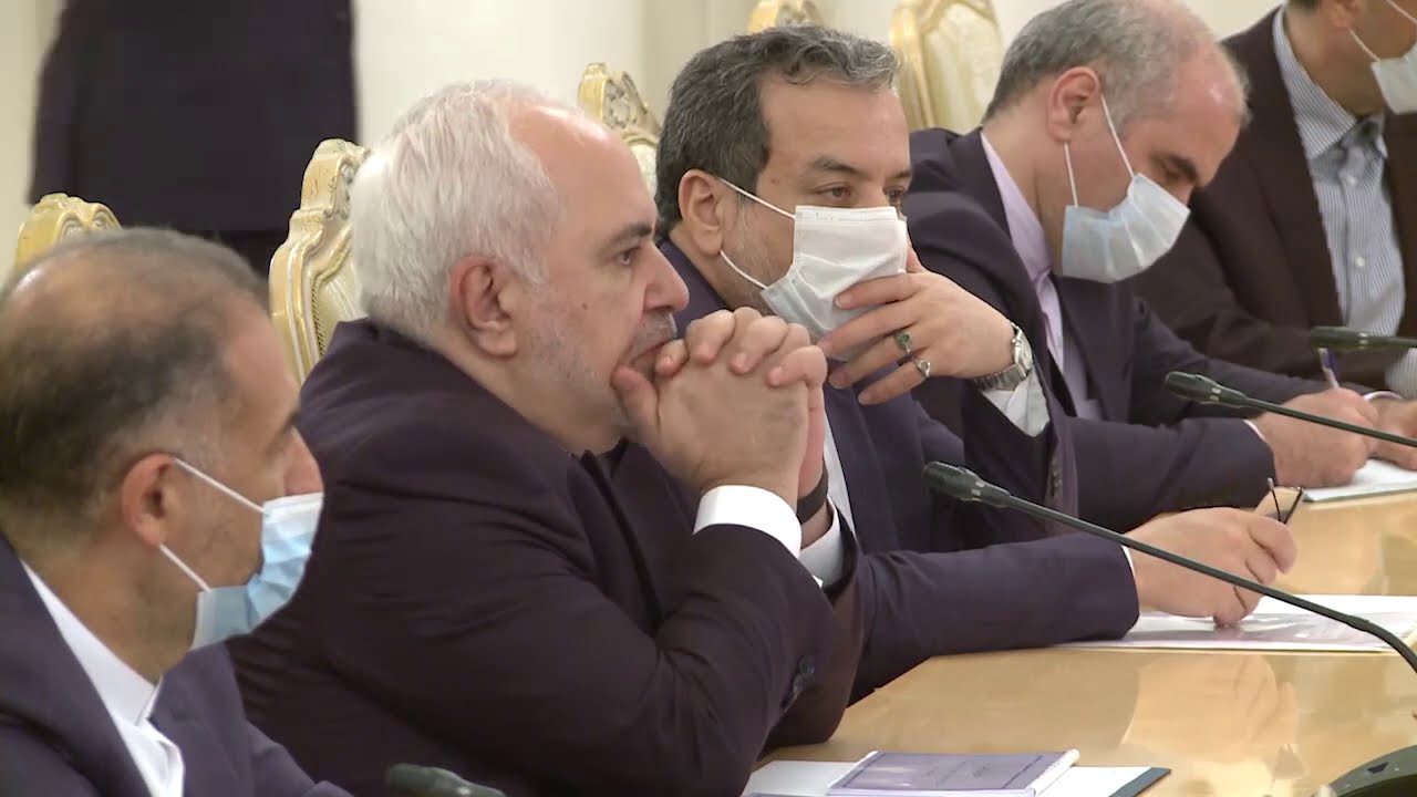 С.Лавров и М.Зариф, Москва, 24 сентября 2020 года