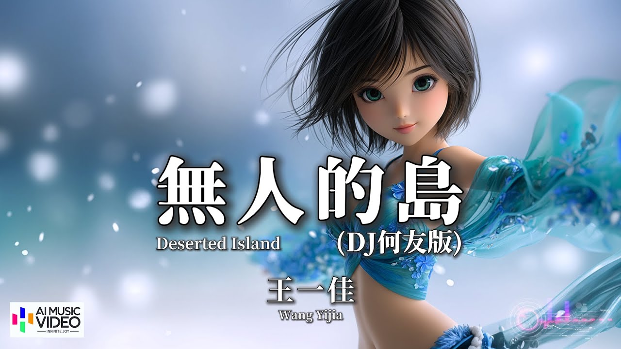 【高清MV】王一佳 - 無人的島 (DJ何友版)【Pinyin Eng Sub AI音乐视频 繁体拼音英文动态字幕 】Wang Yi Jia【王一佳 - 无人的岛】