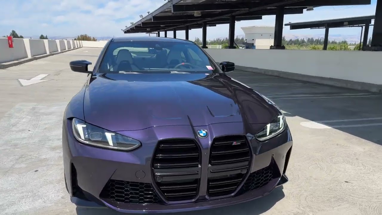 Introducing the 2025 M4 Competition in individual Techno Violet | 4K