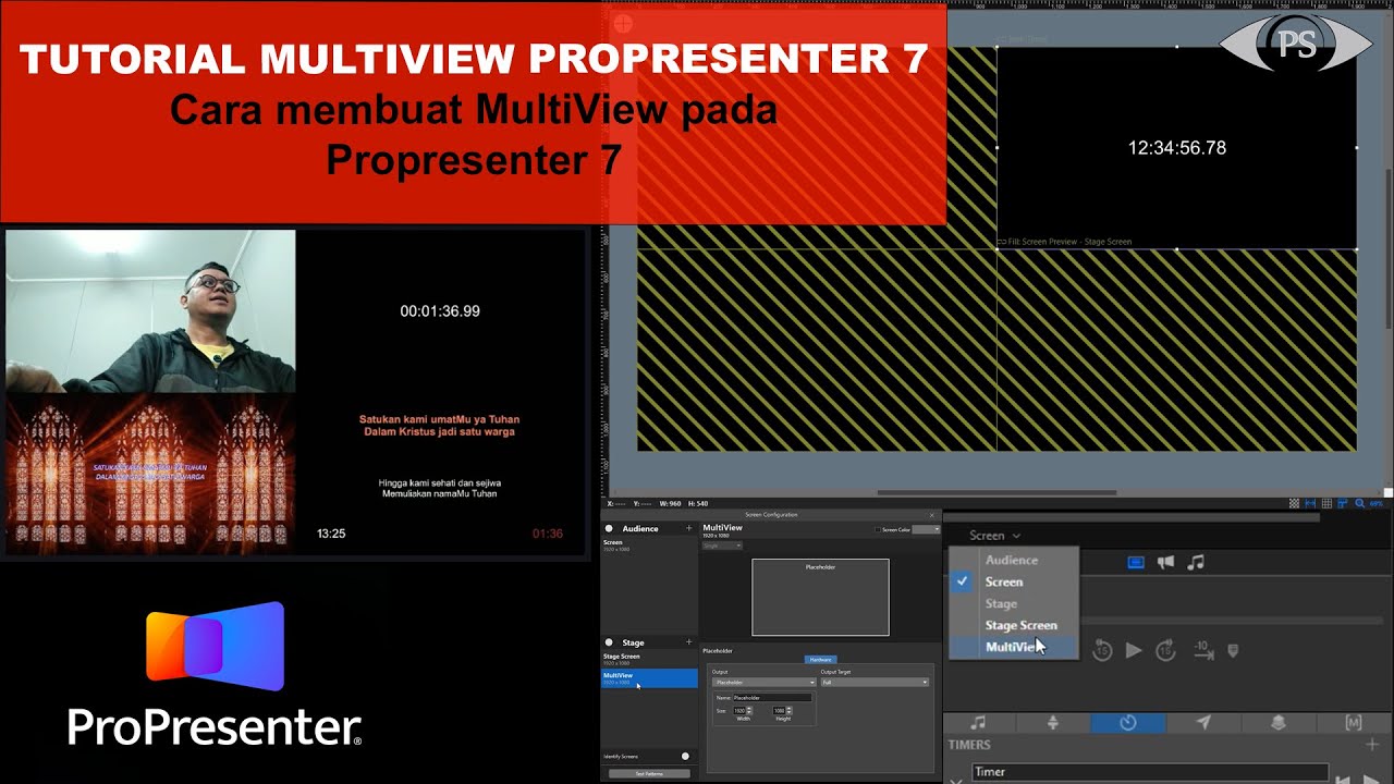 tutorial setting multiview propresenter 7