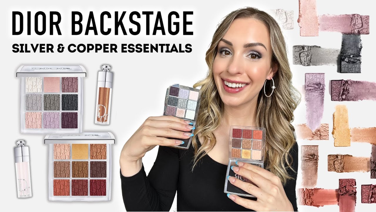 DIOR BACKSTAGE Holiday 2023: палетки теней для век SILVER & COPPER ESSENTIALS ОБЗОР, СВОТЧИ, СРАВ...