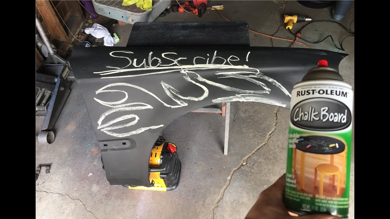How to chalk board paint using Rustoleum . (DIY Painting)