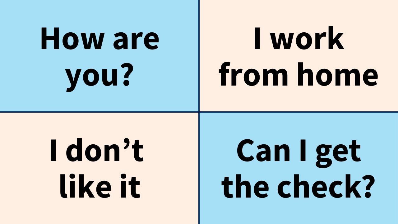 57 frases en inglés que todo principiante debe aprender