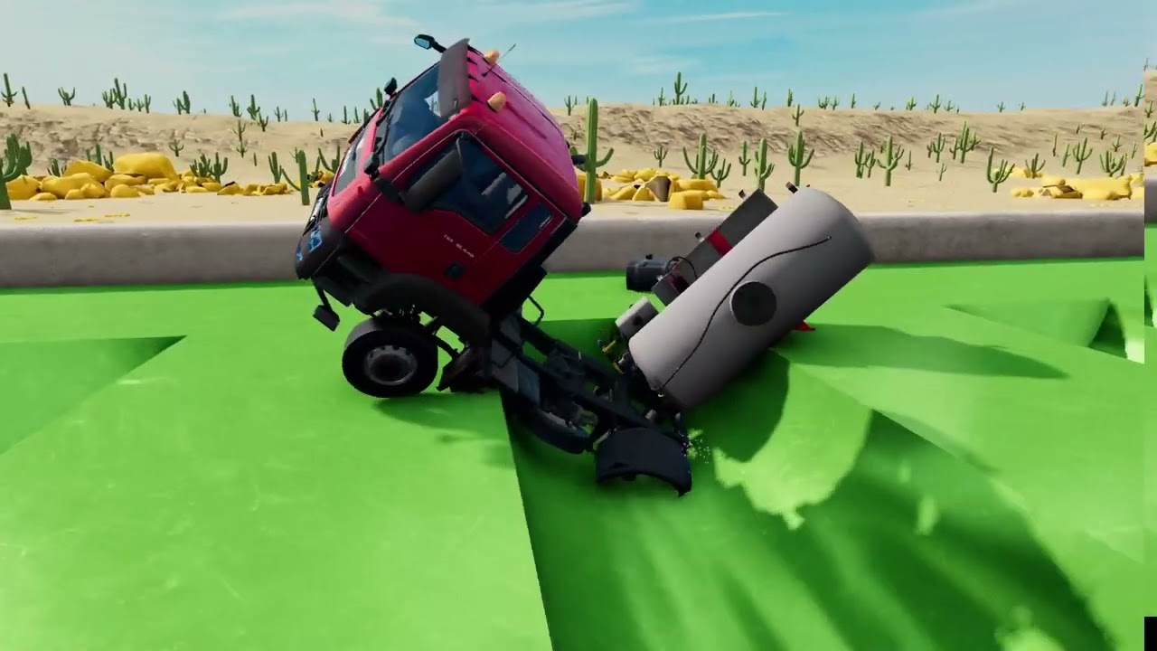 Reverse speed bumps crash #beamngdrive