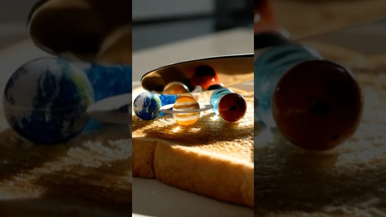 Glass Planets Spread on Toast ASMR 🌎🪐