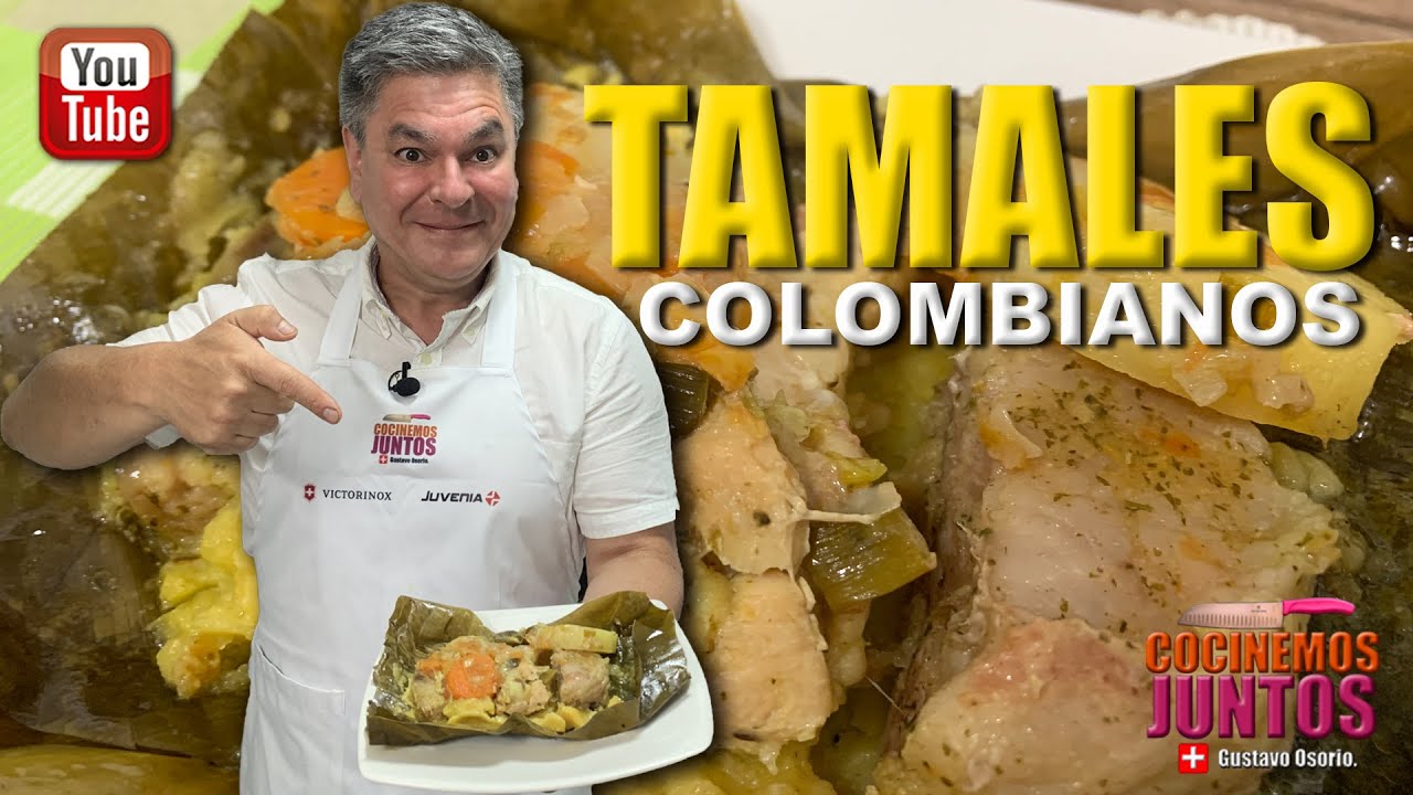 como hacer unos TAMALES COLOMBIANOS | cerdo y pollo