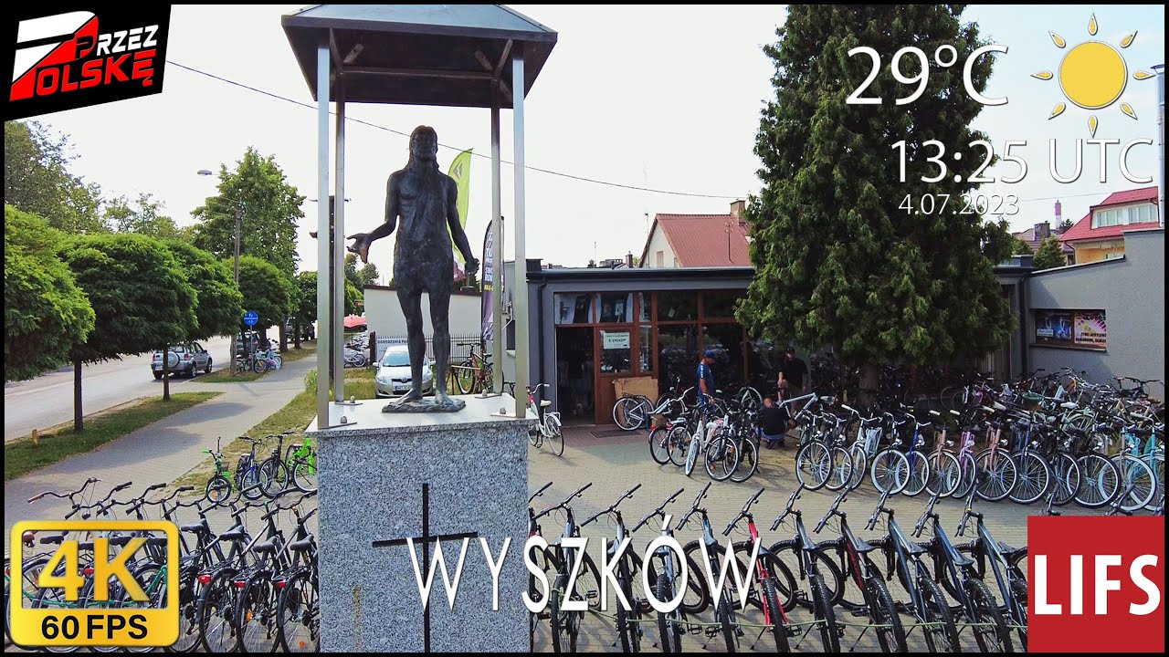 4k POLAND🚶🏽‍♂️#WALK ~ WYSZKÓW~ 🛒 CENTRUM 🧊 JAN CHRZCICIEL ~ 60fps #PrzezPolskę